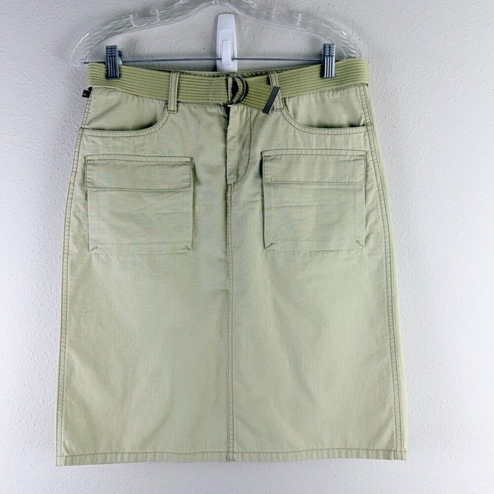 Vintage Polo Jeans Ralph Lauren Cargo Skirt Women Size 6 Cotton Preppy Academia